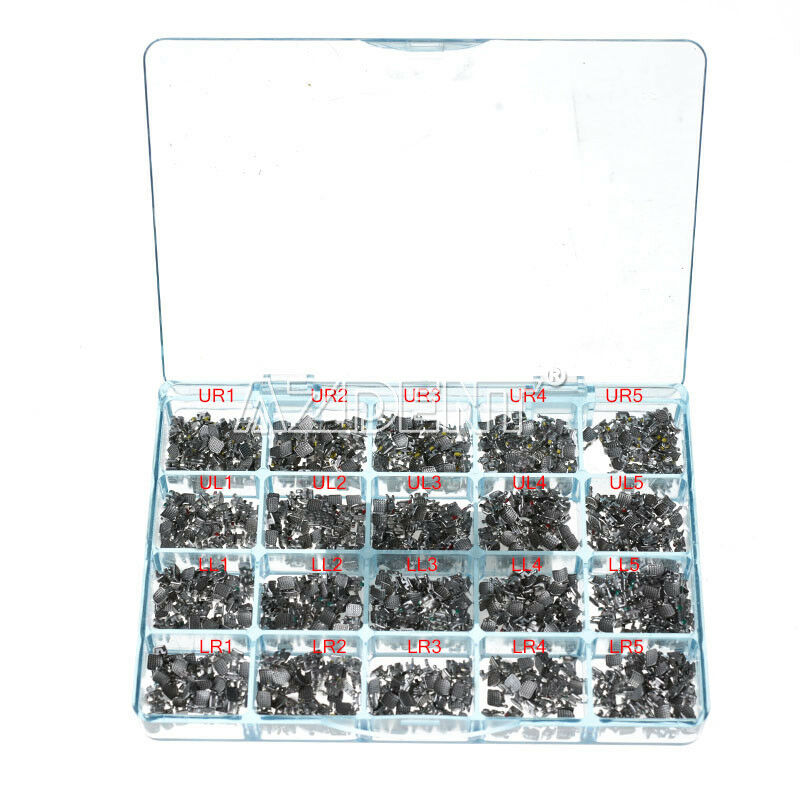 Dental Orthodontic Metal Brackets Braces Mini Roth .018 Hooks 3 4 5 Monoblock