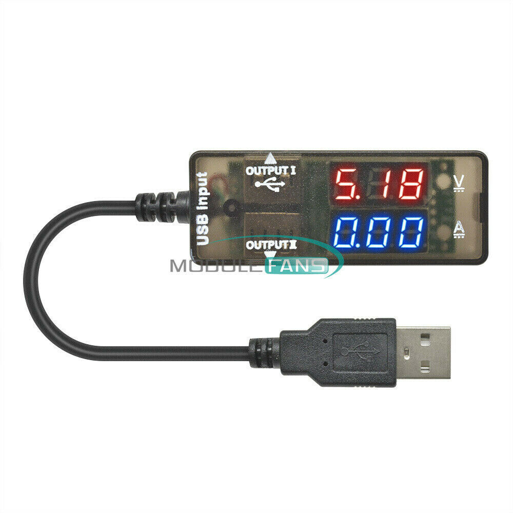 Digital LED USB Charger Doctor Voltage Current Meter Tester Power Detector Cable