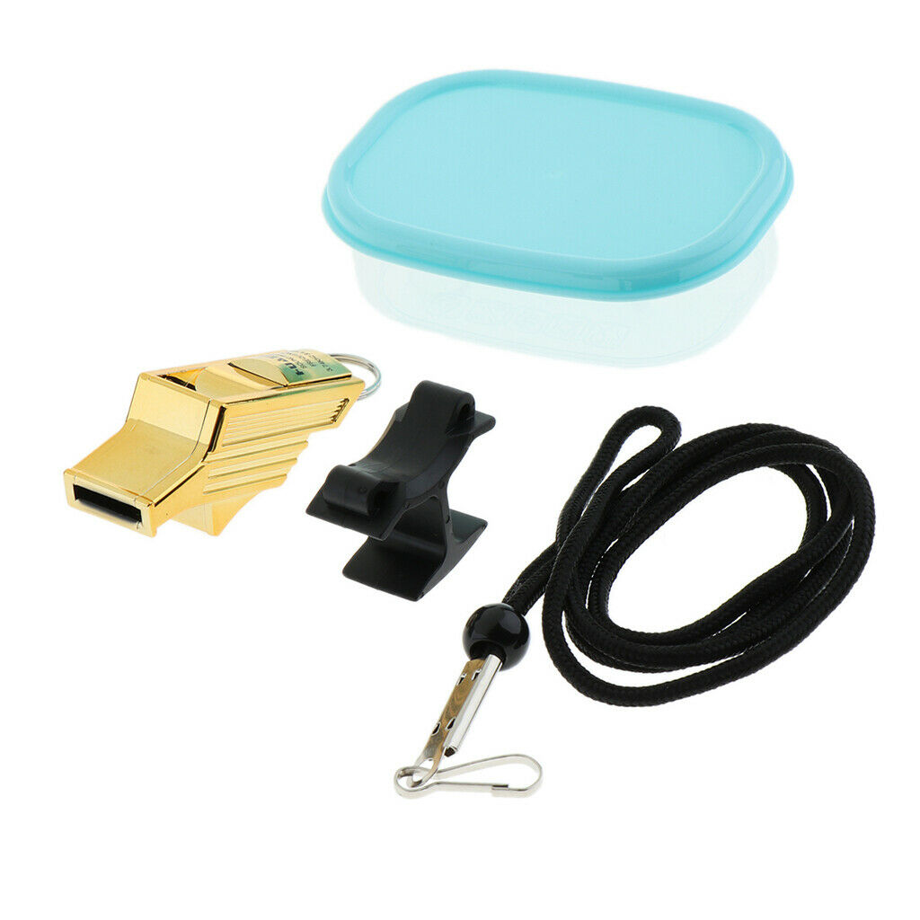 2-Pack Safety Mental Referee Whistle with Lanyard Fit for Teachers,