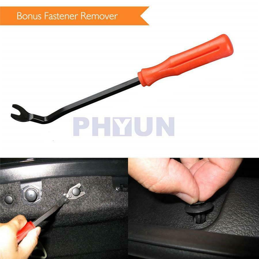 146x Plastic Rivets Fastener Fixed Clips w/30x Removal Tool For Car Fender Panel