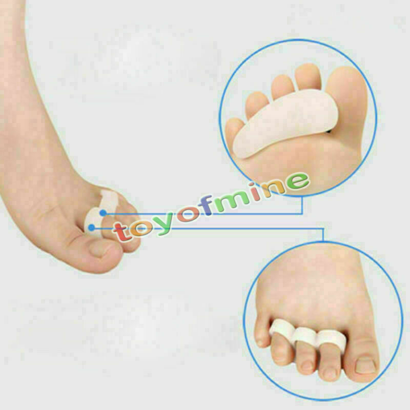 1 Pair Soft Gel Separator Hammer Toe Claw Mallet Straightener Foot Pain Relief