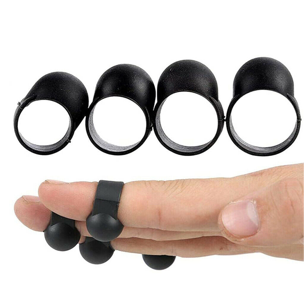 4pcs Steel Tongue Drum Finger Picks Silicone Knocking Sleeves Accessories