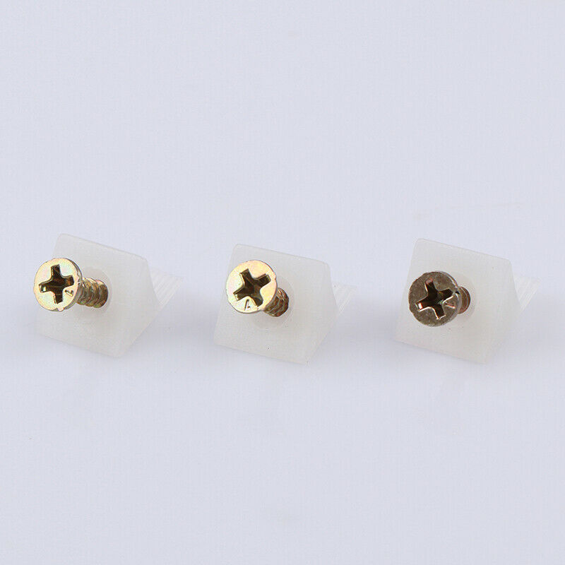 20x/Lot 45 Degree Angle Plastic Corner Bracket Block For Furniture With S.l8