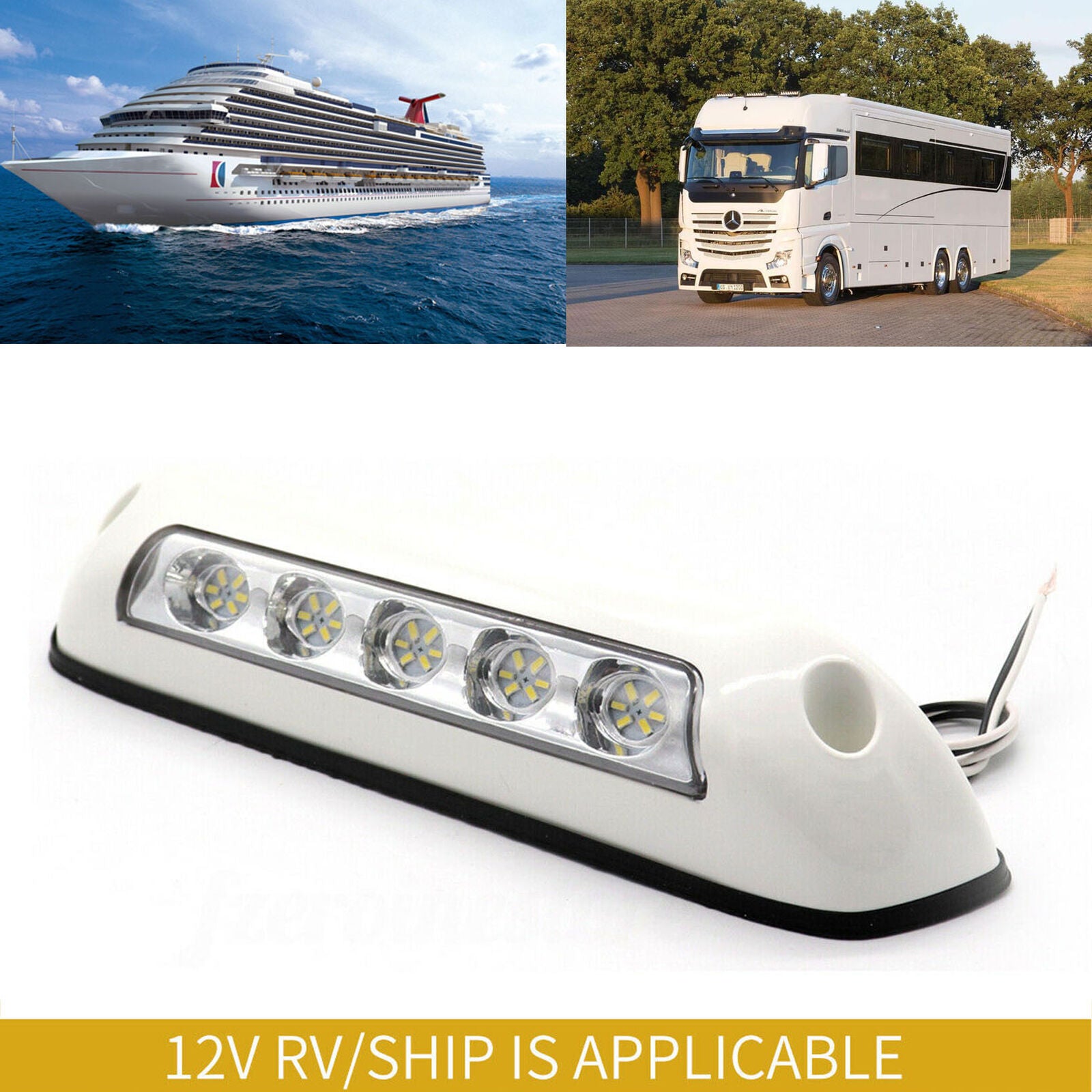 12V LED RV Awning Porch Light IP67 Waterproof Camper Exterior Camping Lamp Bulbs