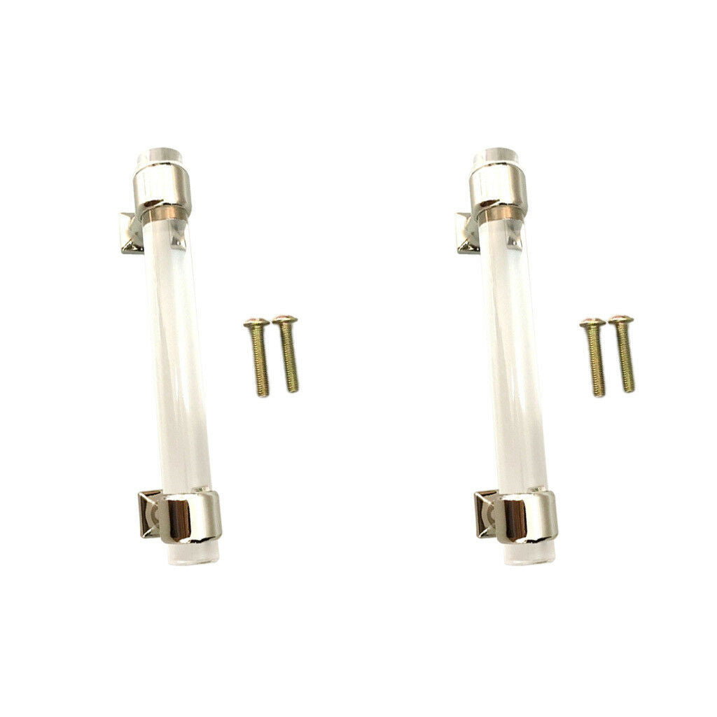 2Pcs 120mm Acrylic Door Pull Knob Drawer Cabinet Cupboard Handle Hardware