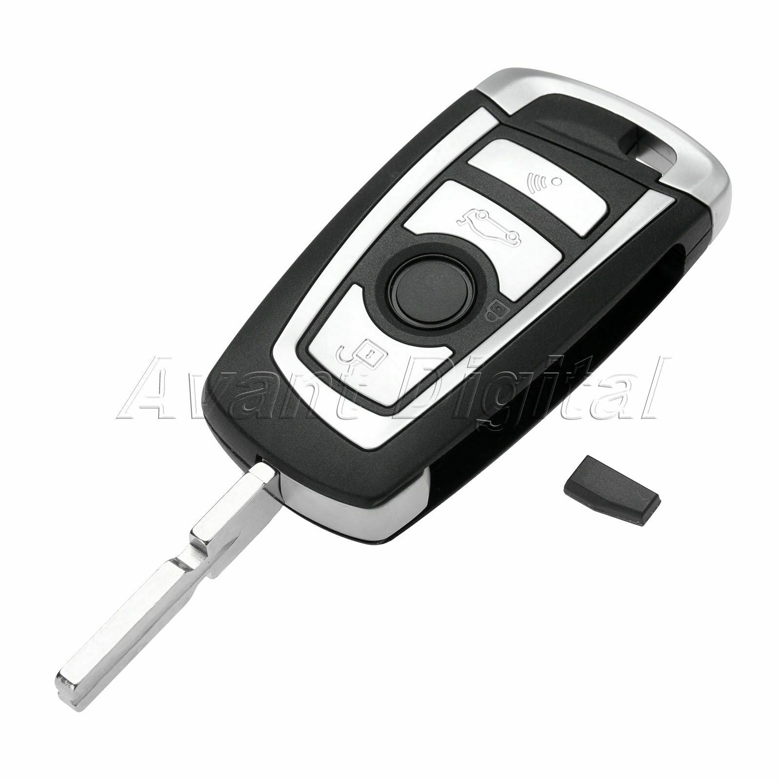 1Pc Remote Key 4 Buttons HU58 PCF7935 ID44 Chip Fit For 1998-2005 X5 Z3 Z4