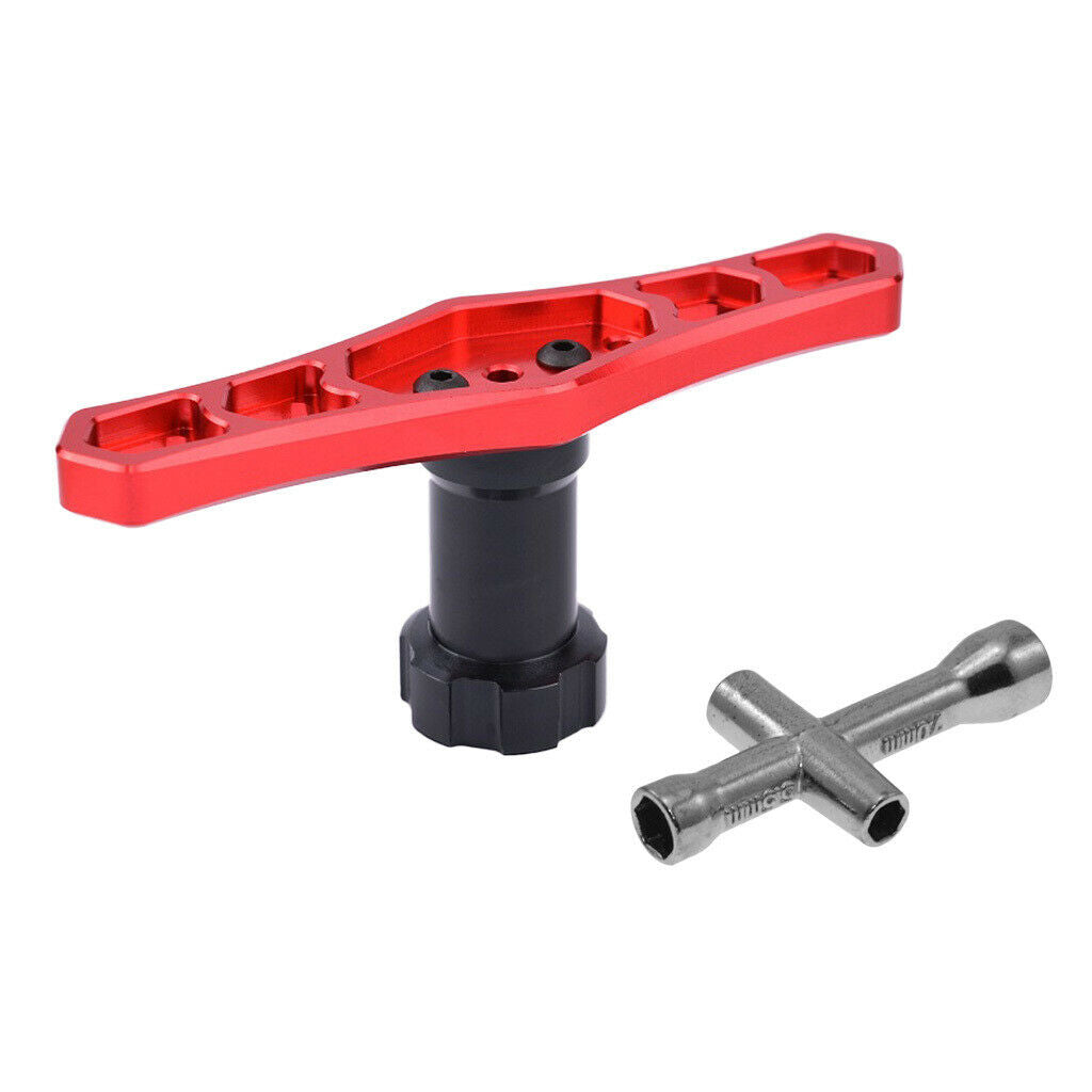 17mm Wheel Hex Nuts Sleeve Wrench & Cross Wrench Set for 1/8 1/10 RC Car Truck