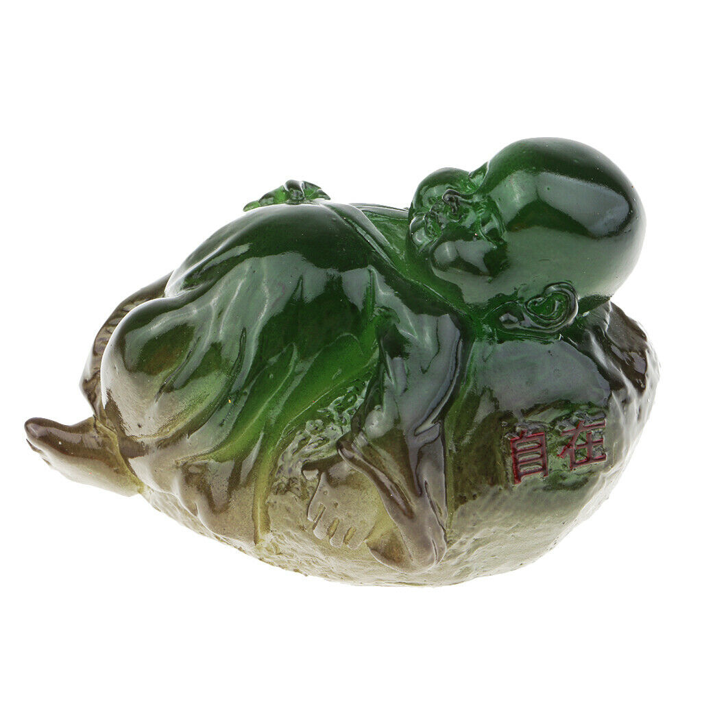 Color Tea Pets Buddha Kung Fu Tea Decor Play Tea Pet of Buddha Emerald