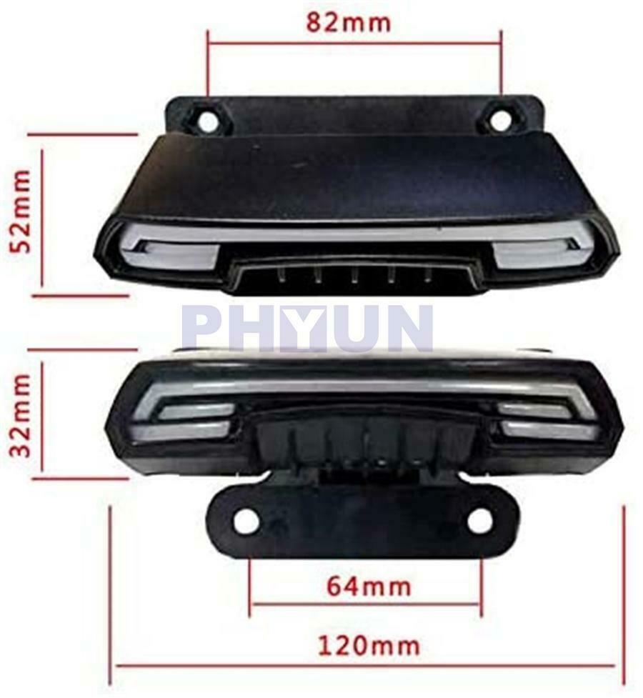 Motorcycle Scooter Electric Tail Light Rear Brake Stop Turn Signal License Plate