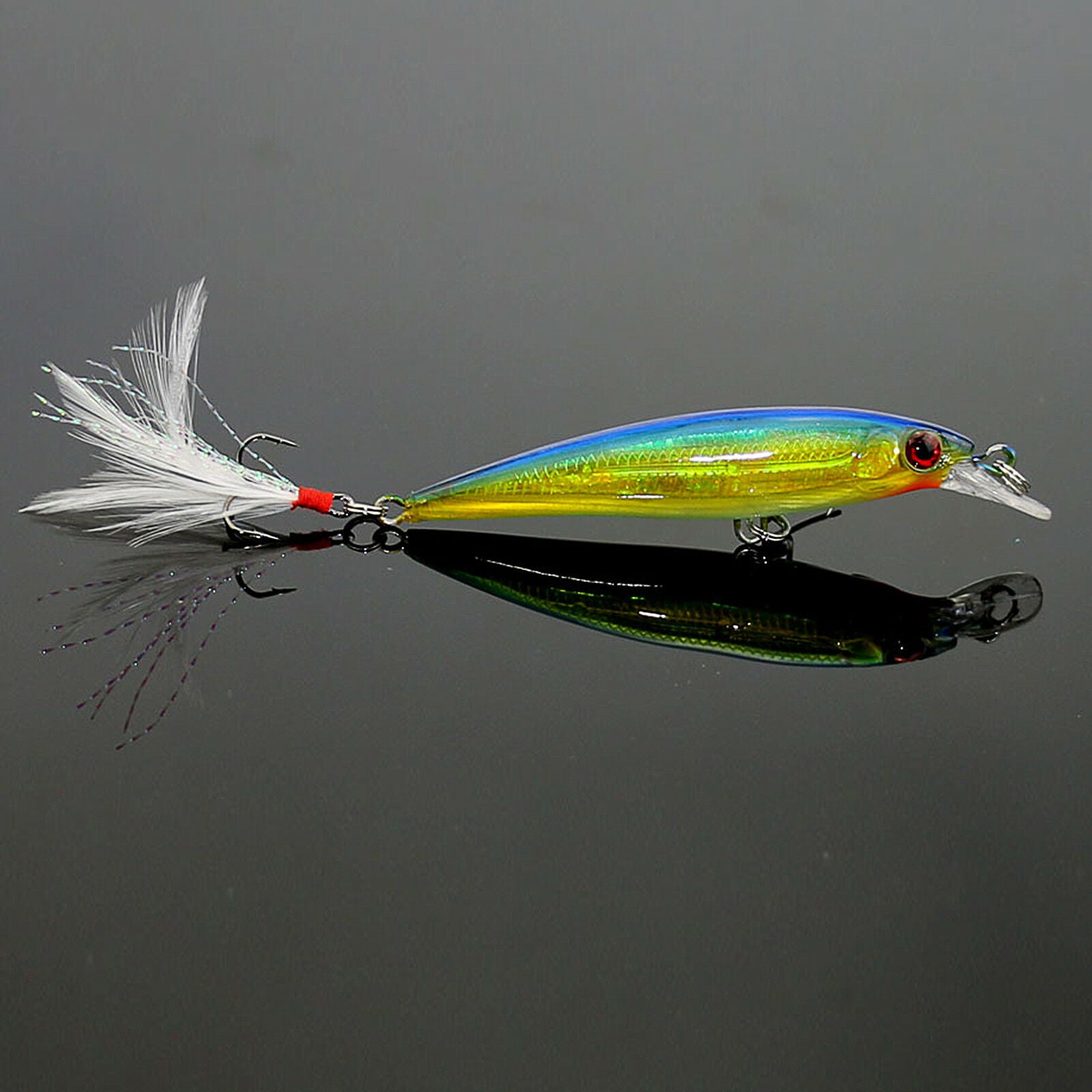 Plastic 10pcs Fishing Lures Crankbaits Hook Minnow Baits Tackle Crank Fishing