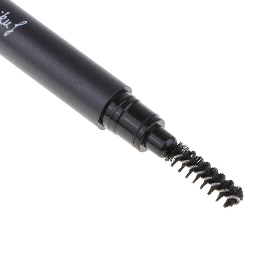 4 Colors Waterproof Automatic Eyebrow Cosmetic Pencil w/ Brush Light Coffee