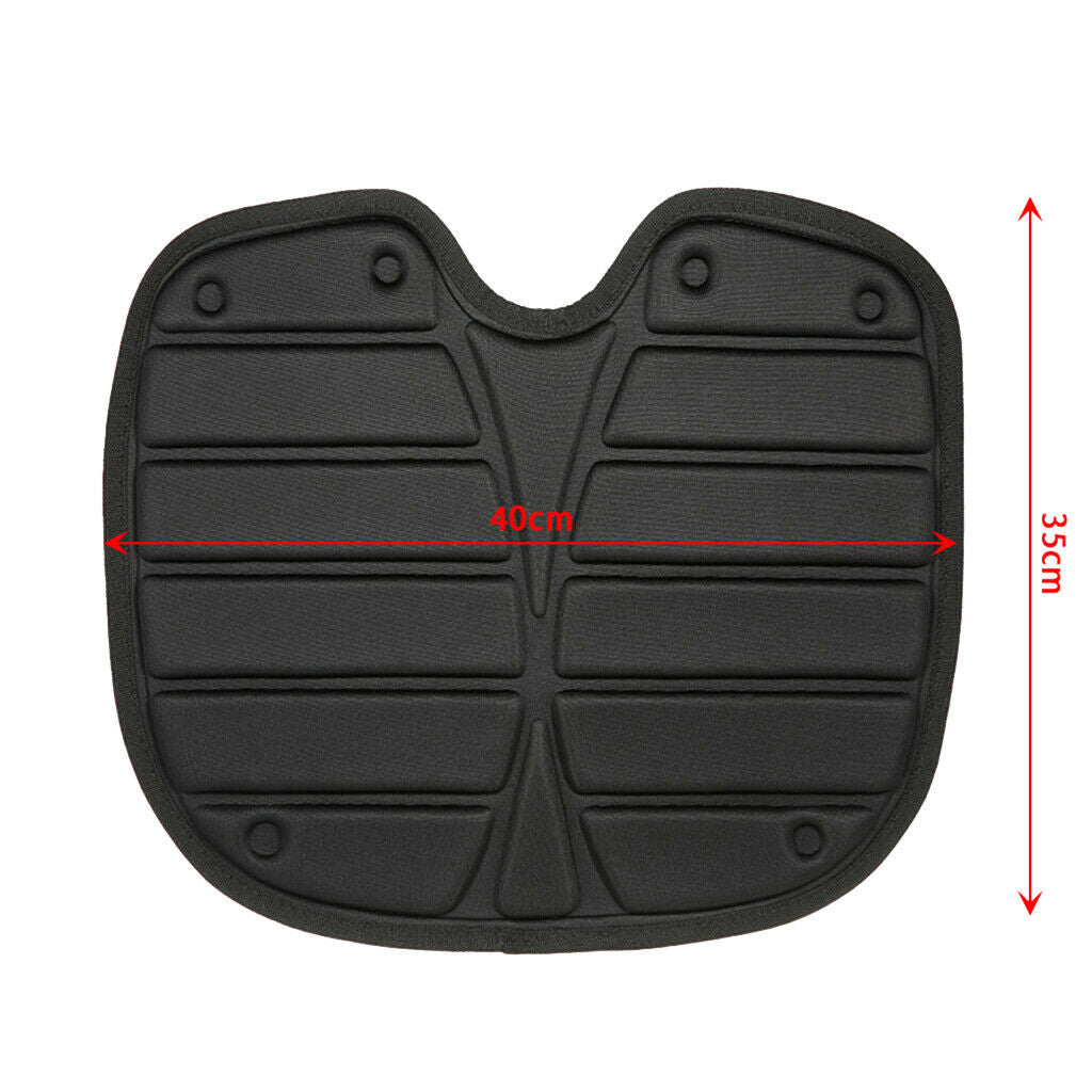 Adhesive Kayak Seat Pad, Deluxe Comfortable Kayak Paddling Seat Pad Black