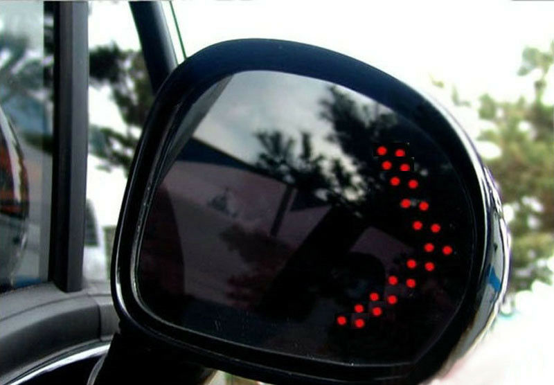 2 Super Red 33-SMD Sequential LED Arrows for Car Side Mirror Turn Signal Lights
