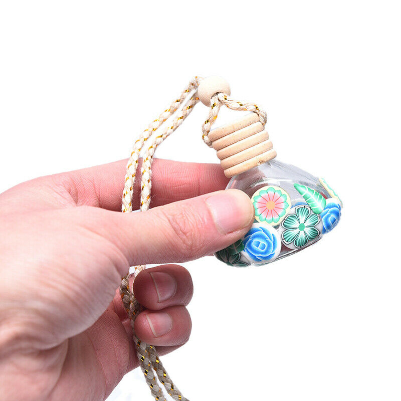 Automobile Perfume Pendant Empty Bottle The Interior Rearview Mirror Orna.l8