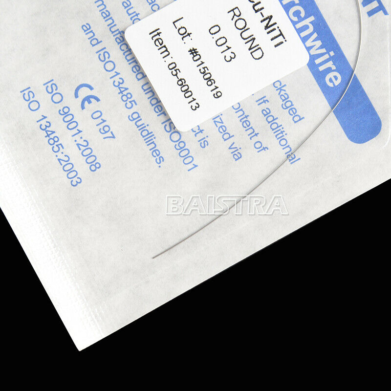 50 X AZDENT Dental Orthodontic Cu-NITI ROUND 0.013 Arch Wires