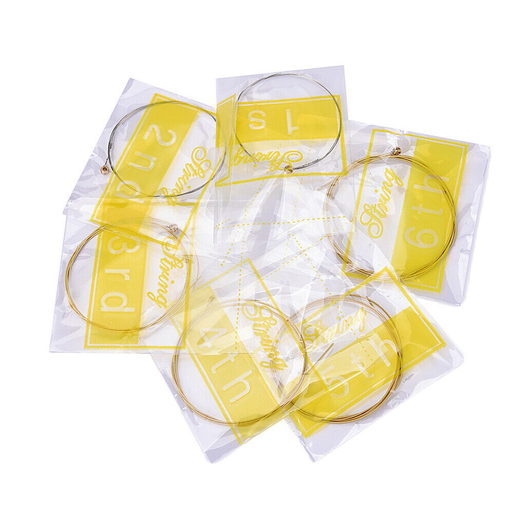 6 Pieces Guitar String Replacement Parts for Acoustic Folk Guitar Accessory
