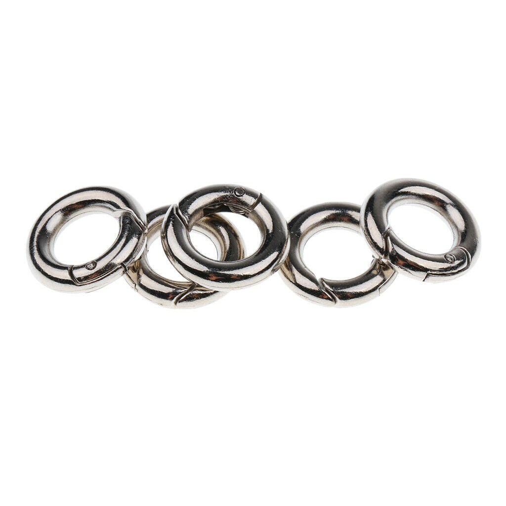 10pieces Round Snap Open Hook Buckle  Key Chain Carabiner Accessories