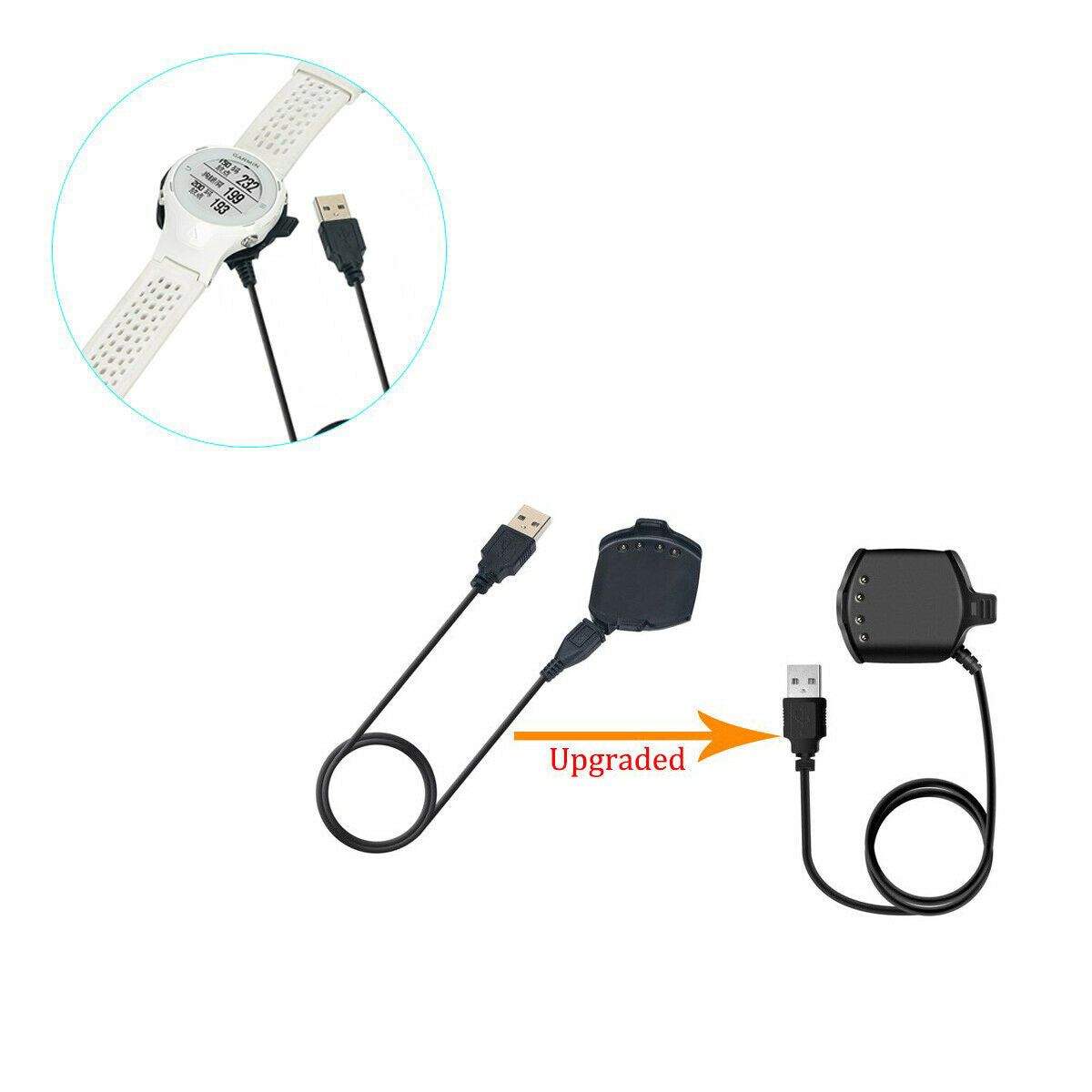 USB Charging & Data Cable Cradle For Garmin Approach S2/Approach S4 Watch Part