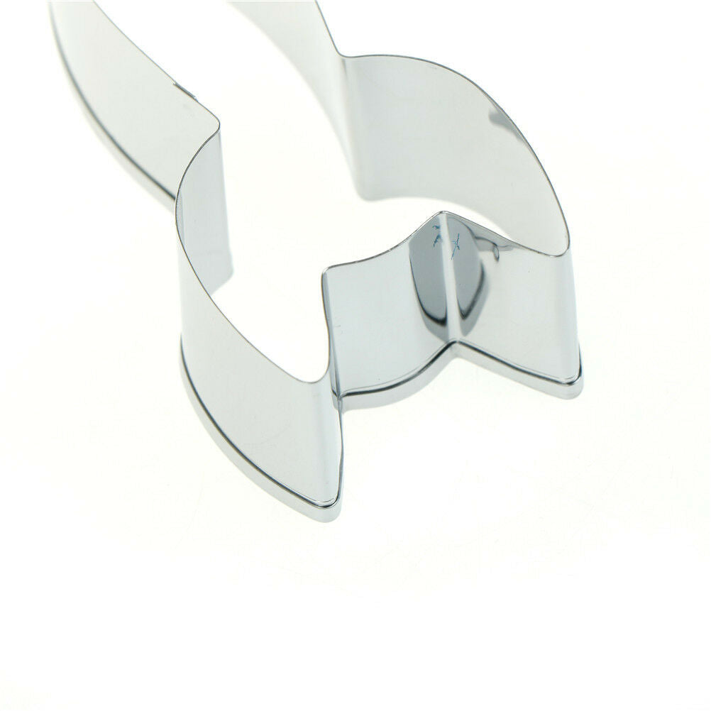 rocket shaped stainless steel cookie cutter biscuit cutter baking cookies .l8