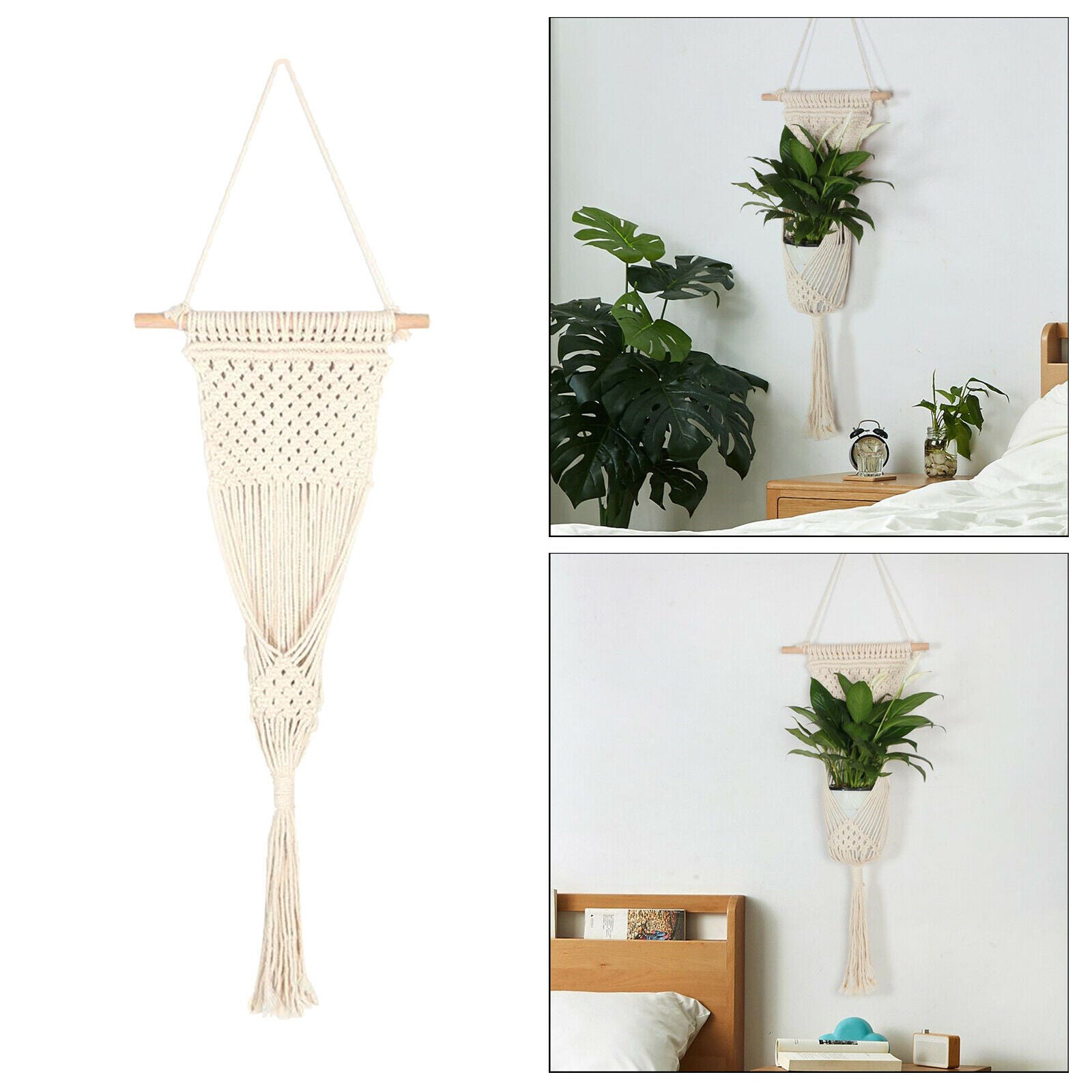 Plant Hanger Macrame Tapestry Hanging Planter Basket Rope