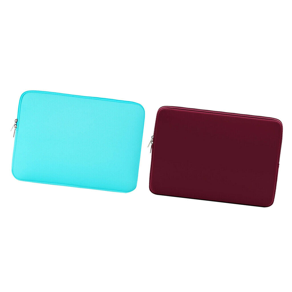 2pcs Liner Sleeve Pouch Protective Casing 15"in Laptop Notebook Tablet