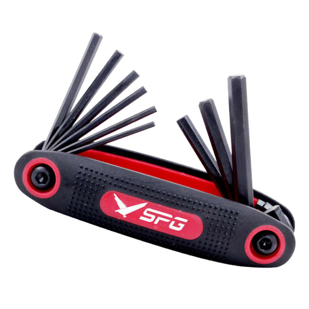 Archery Bow 9 in 1 Hex Wrenches Spanners Tools for Repairing Adjusting Bow