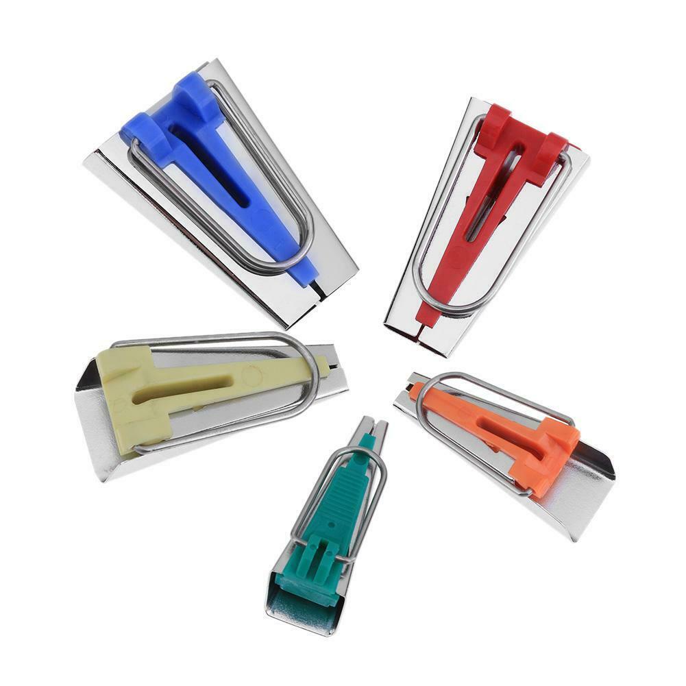 5pcs Bias Tape Makers Binding Patchwork Quilting Hemming Sewing Accessory @