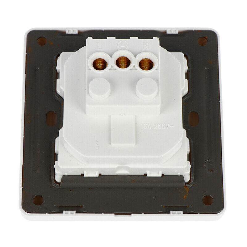 1Pc EU Standard Power Socket White Panel AC 250V 16A Wall Concealed Power.l8