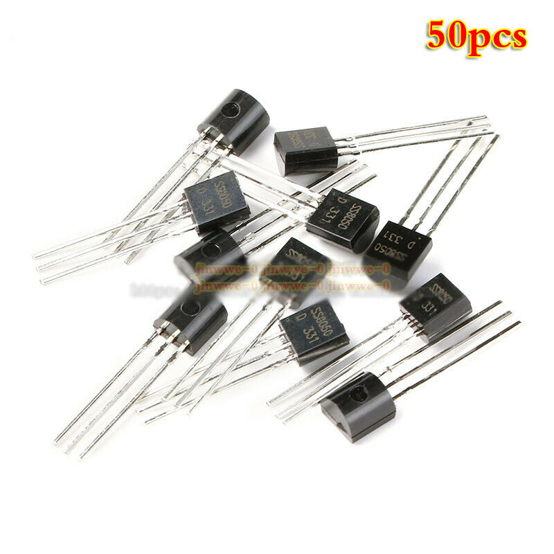 50pcs triode SS8050 double S high current TO-92 Transistor Precision three-pin