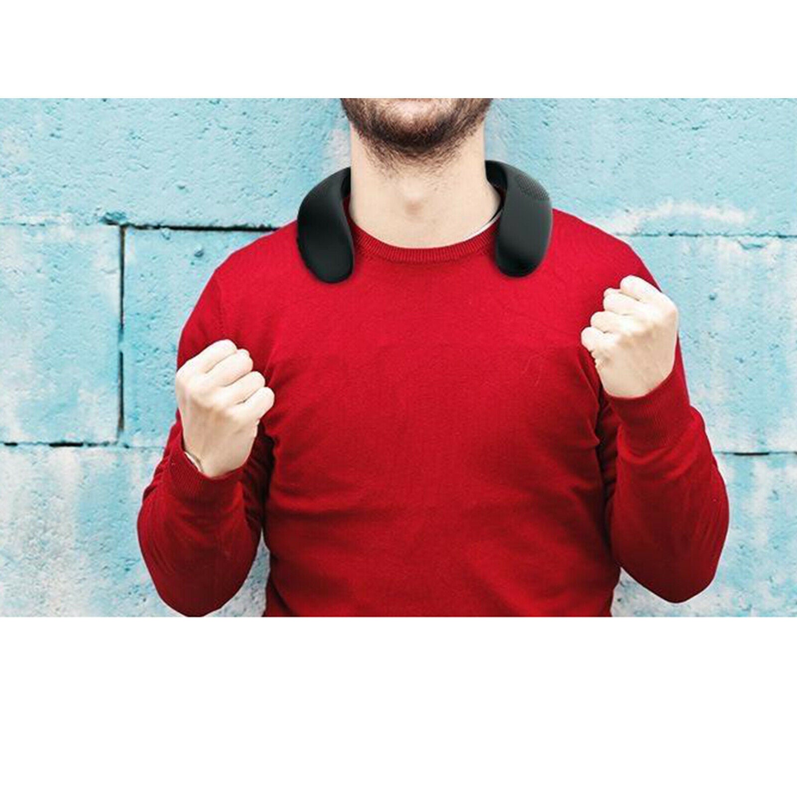 Compact Wearable Lightweight Bluetooth Speaker Bass Hands-Free Built-in Mic
