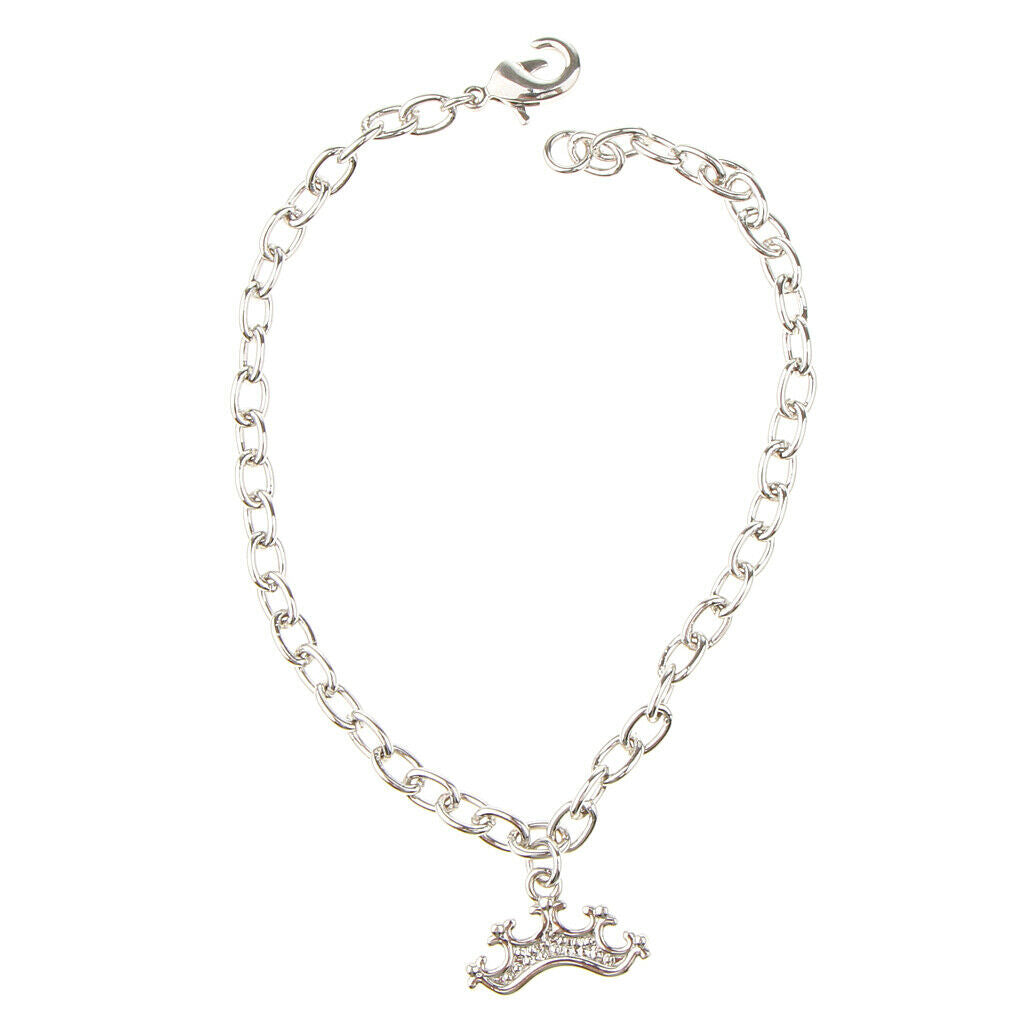 Girls Fashion Novelty Bangle Platinum Plated Bracelet 22cm  21.5cm-Crown