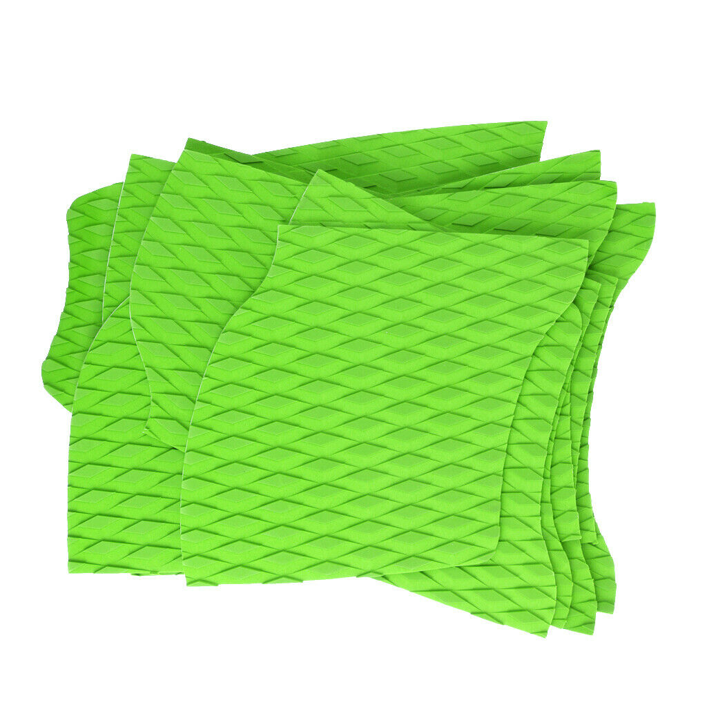 9Pcs EVA Diamond Grooved Surfboard Traction Pad Deck Grip Tail Pads Kitesurf