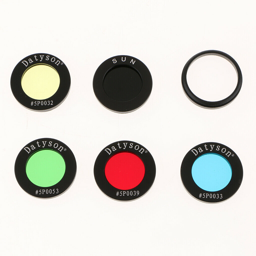 5 x 1.25" Nebula Filters + Adapter Ring+Carrying Case for Telescope Eyepiece .