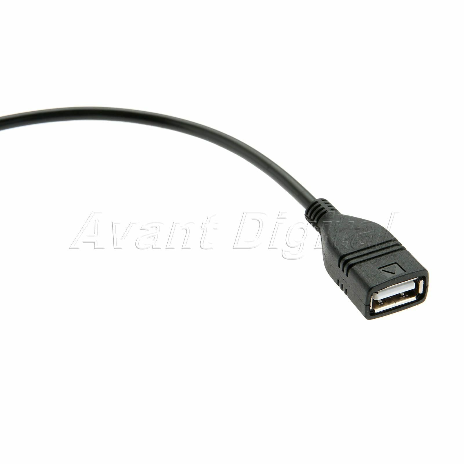 For   Car Media-In  MDI MMI AMI AUX to USB Interface Adapter Cable