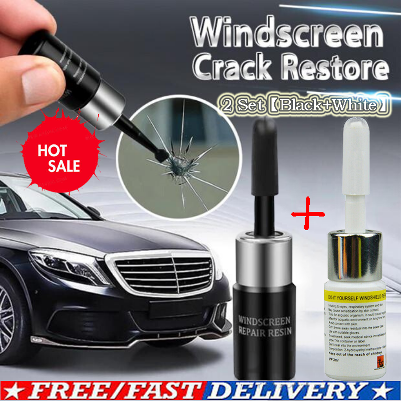 2 Automotive Glass Nano Repair Fluid- Auto Front Car Windshield Crack Repair Kit