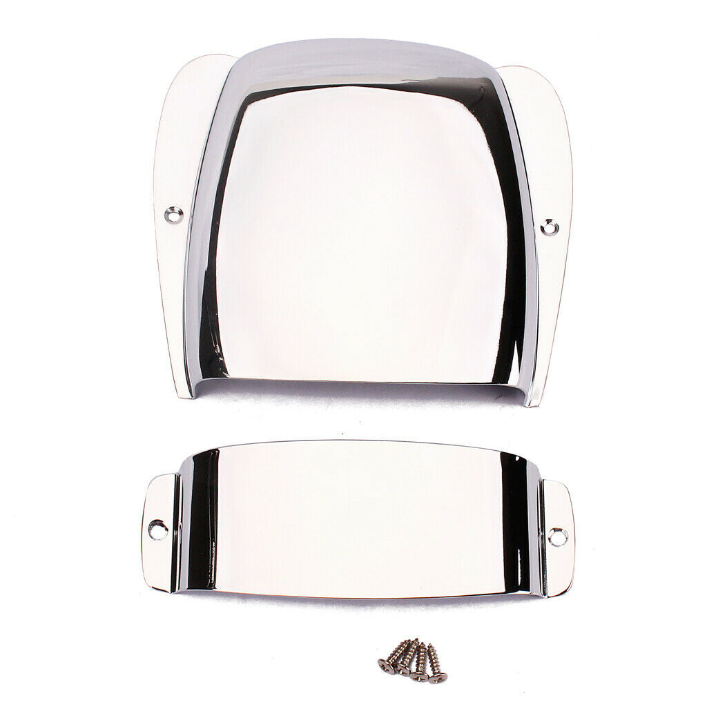 Jazz Bass Pickup Cover and Bridge Cover Chrome Plated Jazz Bass Guitar Gift