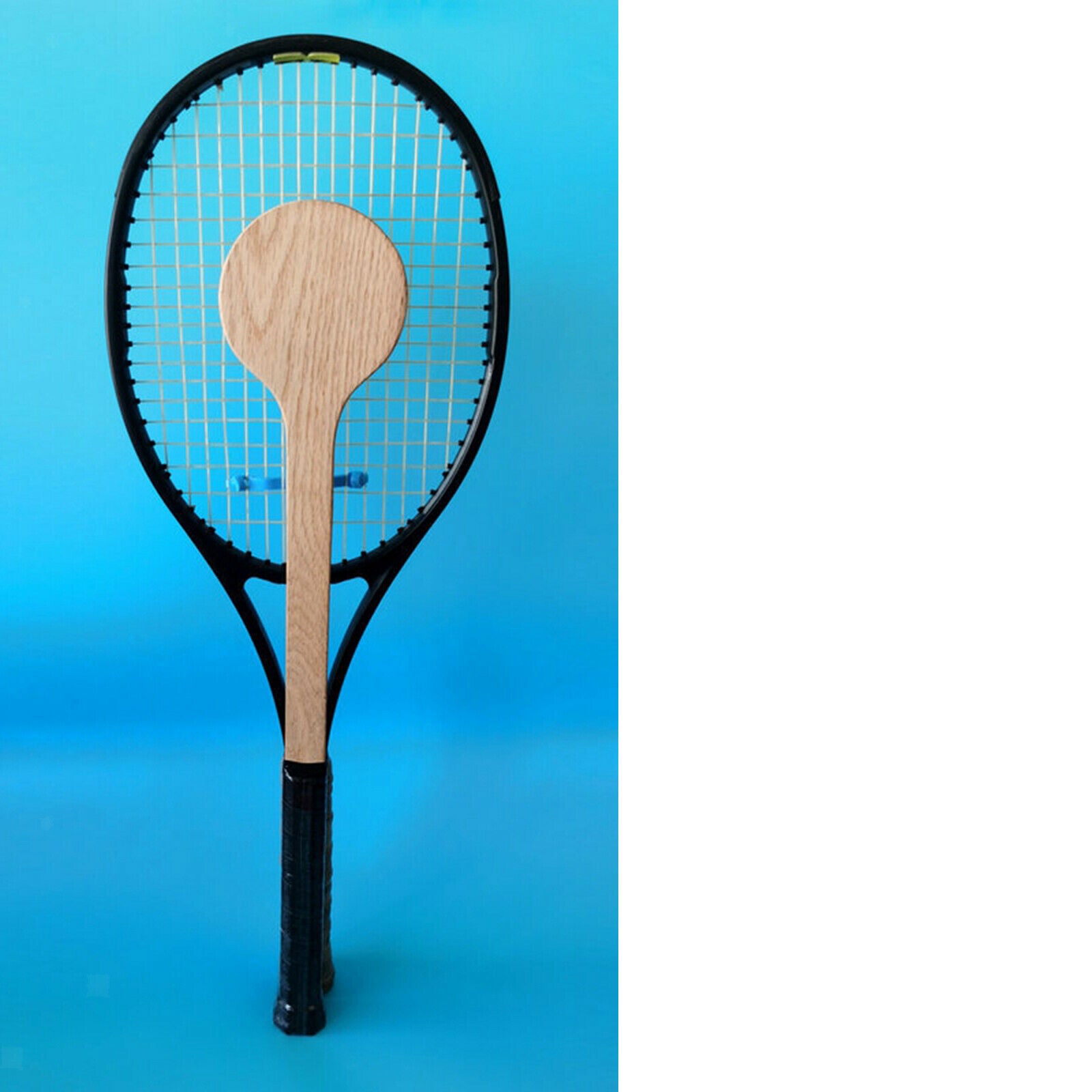 Tennis Racket Sweet Spot Practice Tennis Pointer Wood Tennis Spoon Trainer