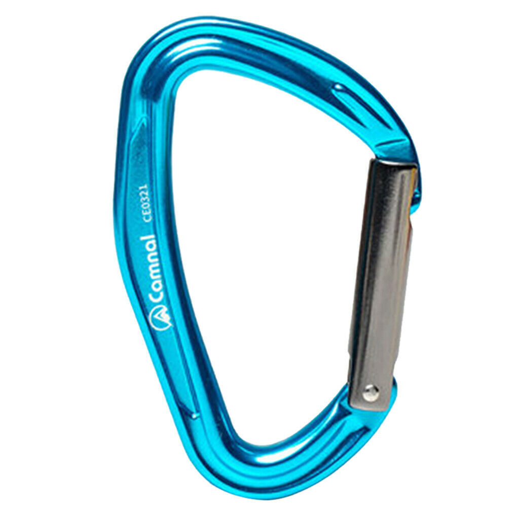24KN Heavy Duty Caribeaners Rock Climbing Carabiner Clip Keyring Blue