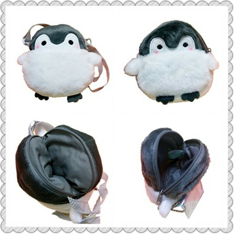 Cute Penguin Plush Mini Wallet Soft Positive Energy Penguin Plush Coin Pu.l8