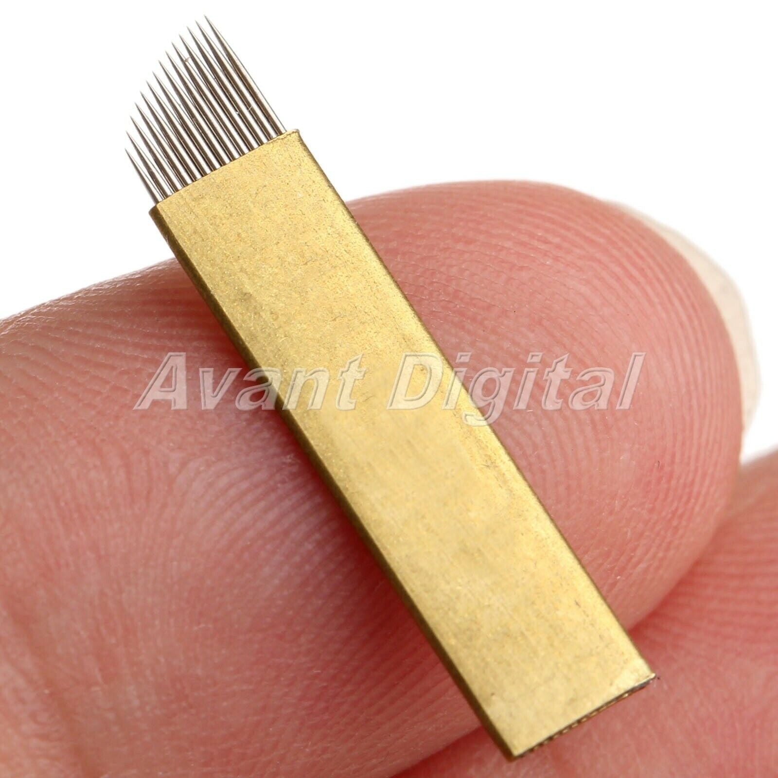 Manual MicrobladIing Tattoo Pen With 5Pcs 14pin Needle Permanent Eyebrow Tool
