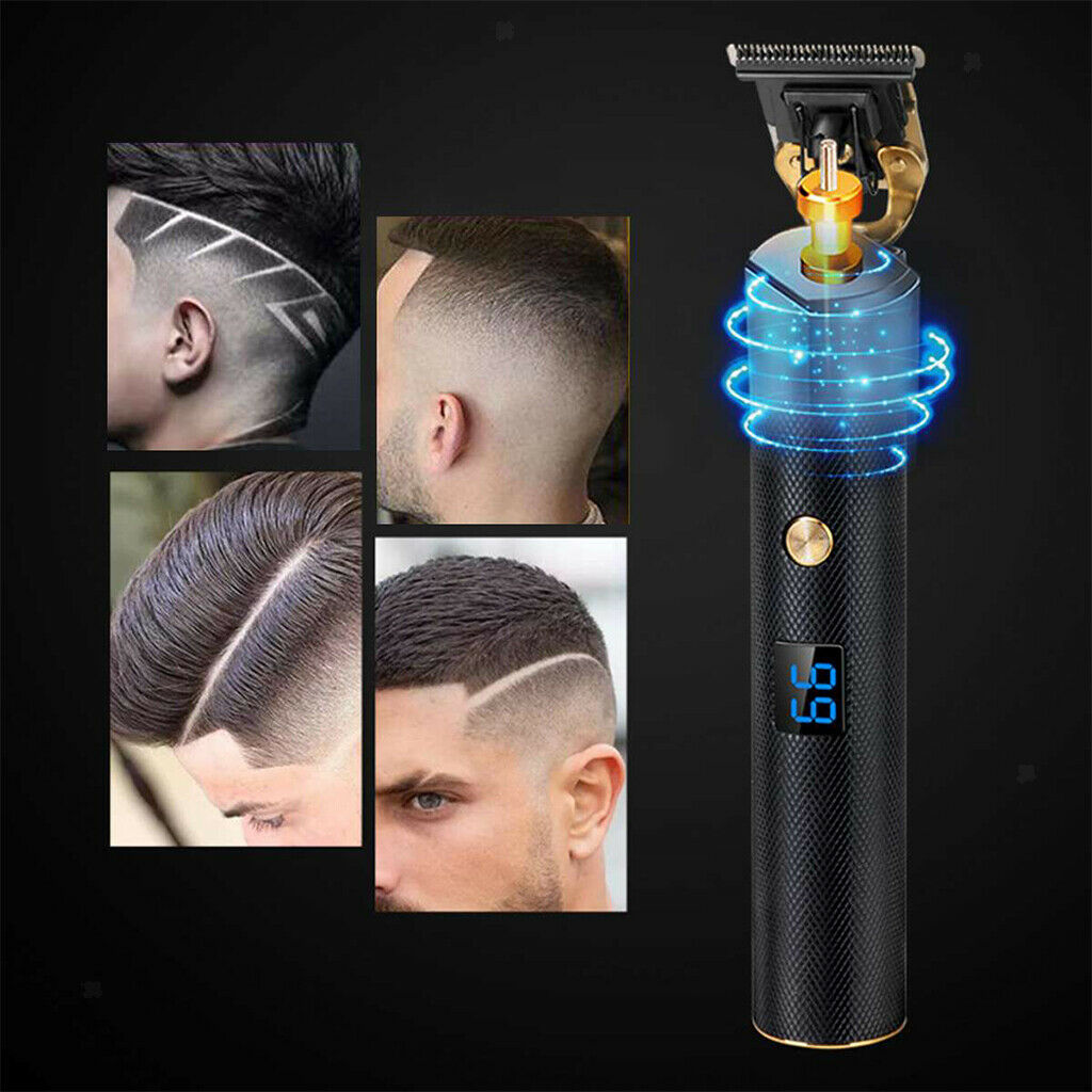 Hair Cut Trimmer Men T-blade Grooming Clippers USB Charging
