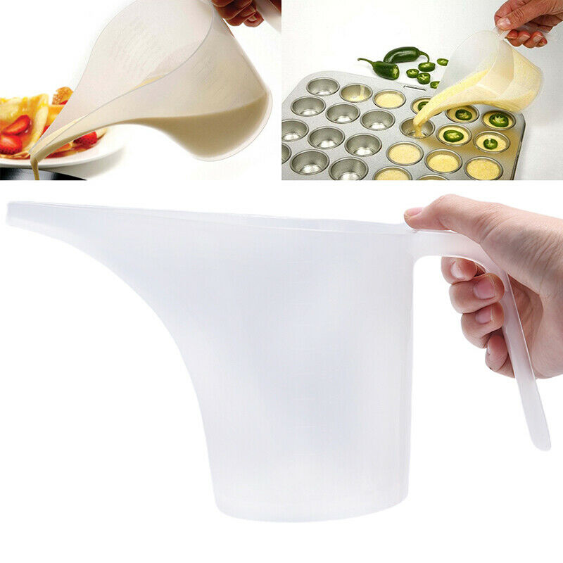 1000ML Tip Mouth Plastic Measuring Jug Cup Graduated Cooking Kitchen Bake.l8