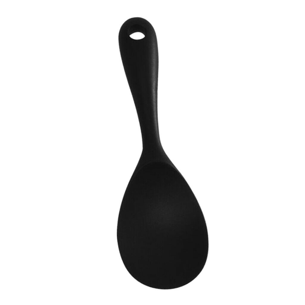 Pack of 2 Food Grade Silicone Rice Paddle Camping BBQ Lightweight Red+Black