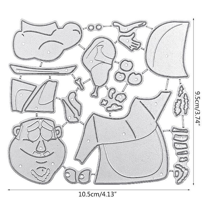 Chef Metal Cutting Dies Stencil DIY Scrapbooking Album Paper Card Template Mold