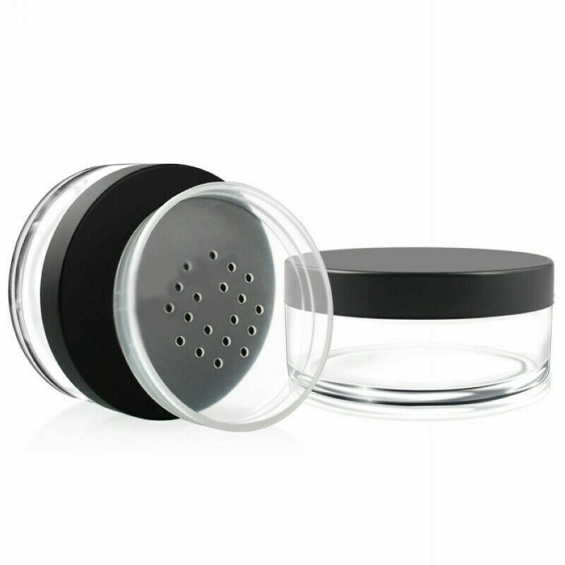 50g Loose Sifter Makeup Powder Container Cosmetic Refillable Jar Empty Plastic