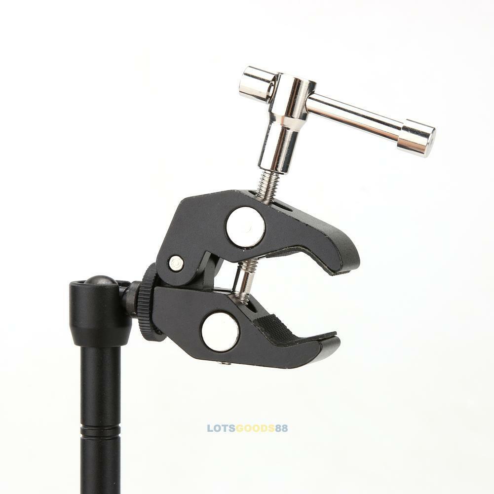 11" Inch Articulating Magic Arm + Super Clamp Crab Plier Clip for Camera DS LS4G
