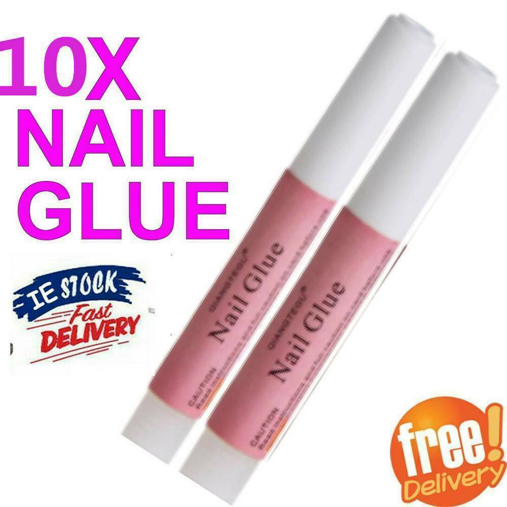 10pcs Bulk Super Strong Nail Glue Acrylic UV Gel Nails False Nail Art Tips US
