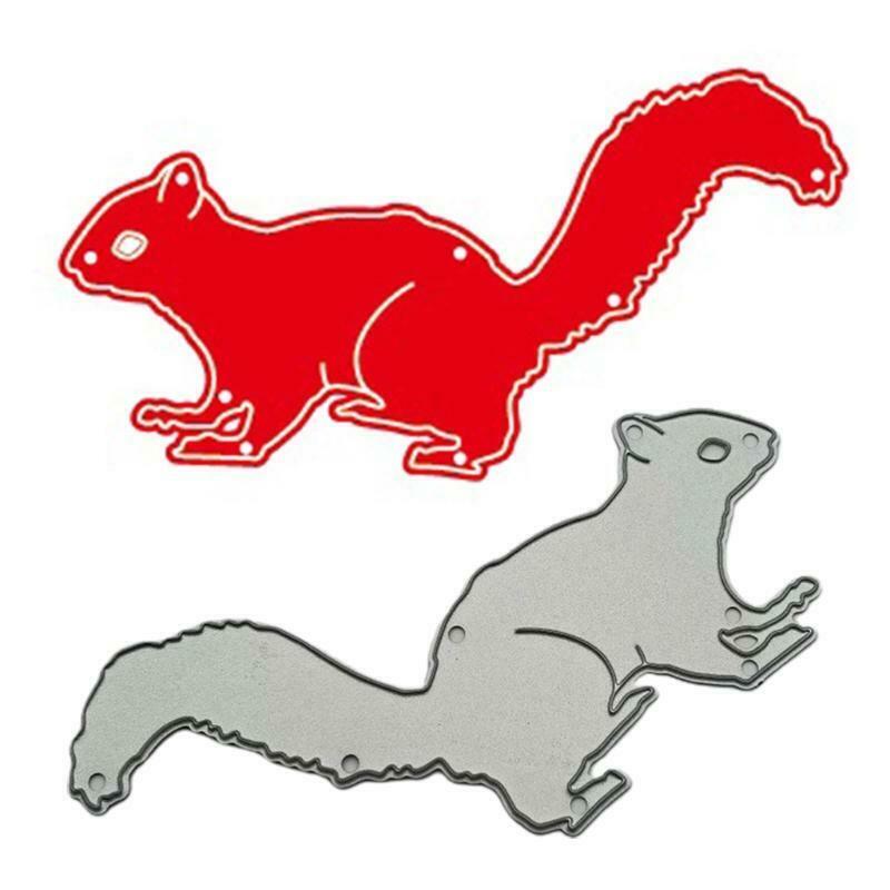 Squirrel Metal Cutting Dies Stencils DIY Scrapbooking Album Paper Card Template