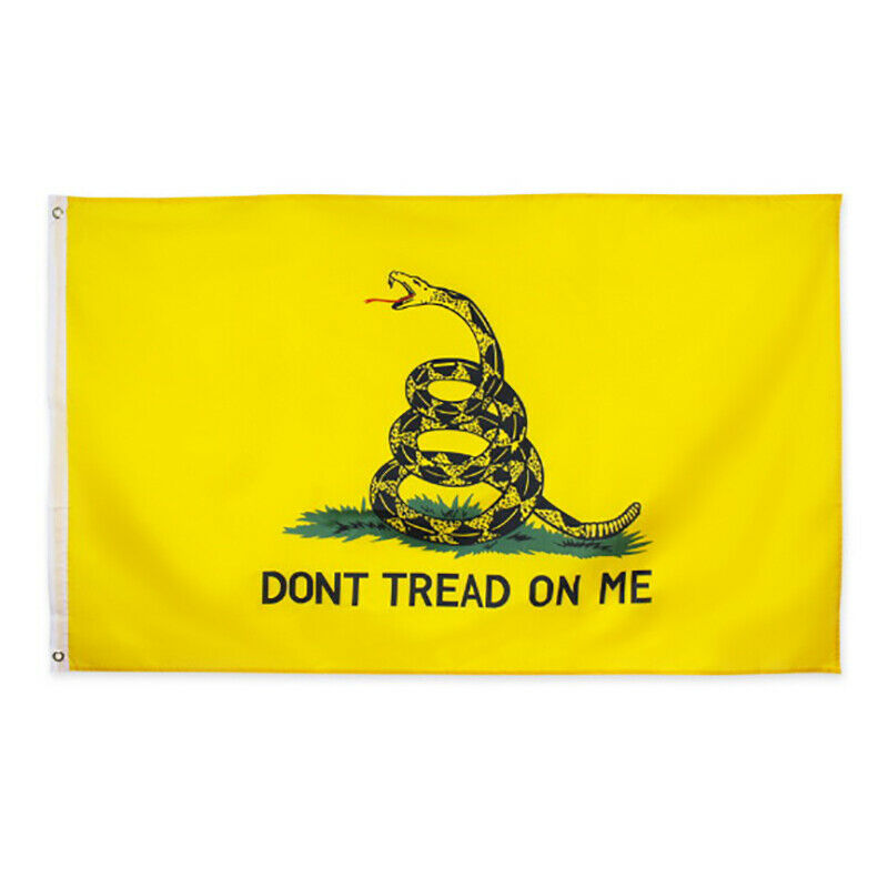 35*59In Dont Tread On Me Flag Yellow Tea Party Rattlesnake Gadsden Don’t TreBDD