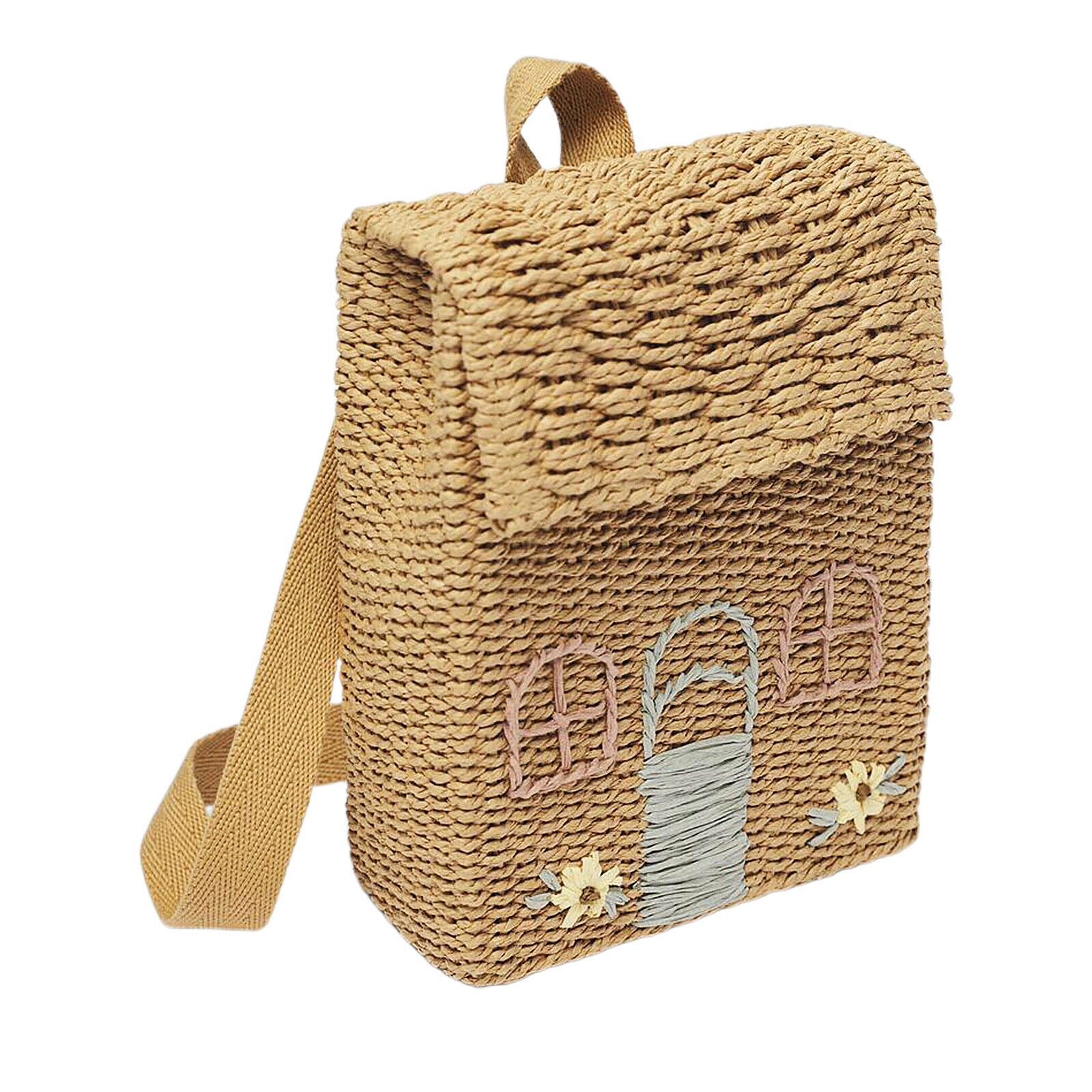 Fashion Straw Backpack Ladies Bohemia Bag Shoulder Pack Tote Summer Handbags